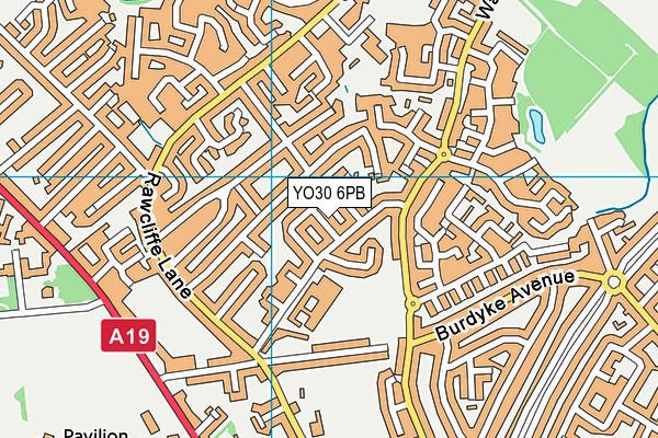 YO30 6PB map - OS VectorMap District (Ordnance Survey)