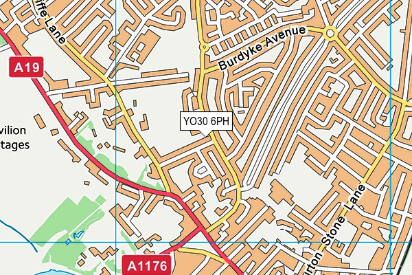 YO30 6PH map - OS VectorMap District (Ordnance Survey)