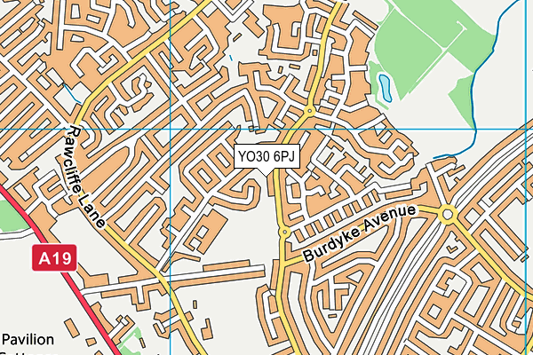 YO30 6PJ map - OS VectorMap District (Ordnance Survey)