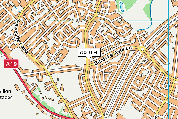 YO30 6PL map - OS VectorMap District (Ordnance Survey)