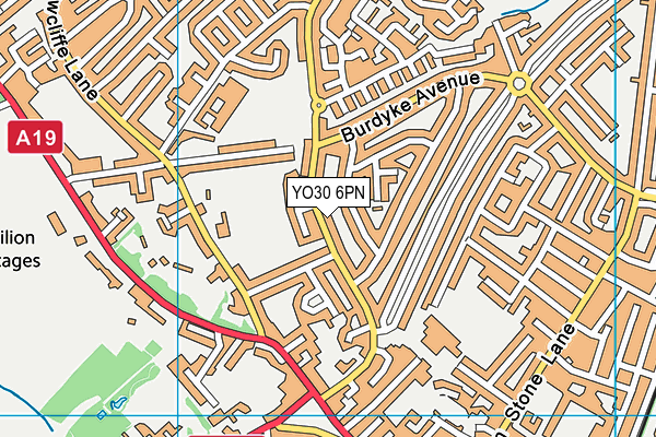 YO30 6PN map - OS VectorMap District (Ordnance Survey)