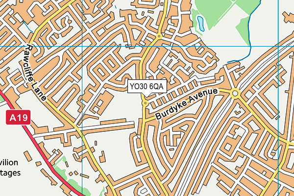 YO30 6QA map - OS VectorMap District (Ordnance Survey)