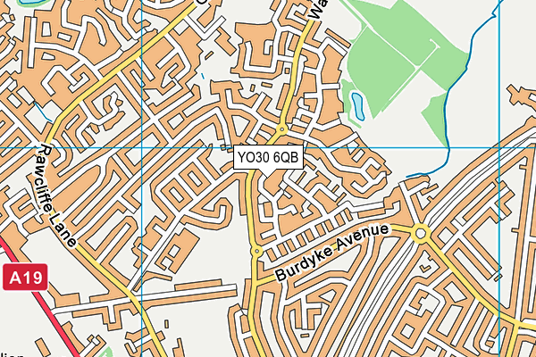 YO30 6QB map - OS VectorMap District (Ordnance Survey)