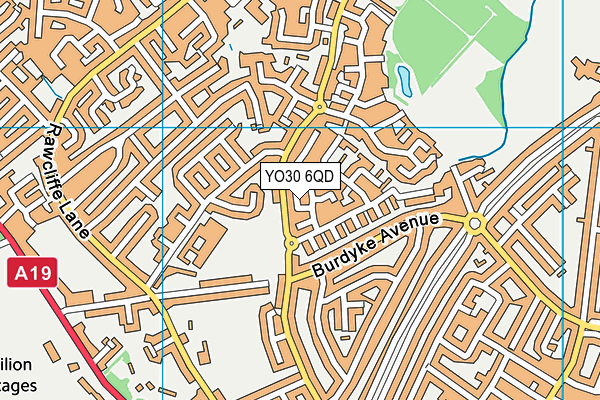 YO30 6QD map - OS VectorMap District (Ordnance Survey)