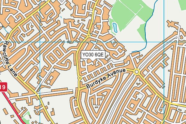 YO30 6QE map - OS VectorMap District (Ordnance Survey)
