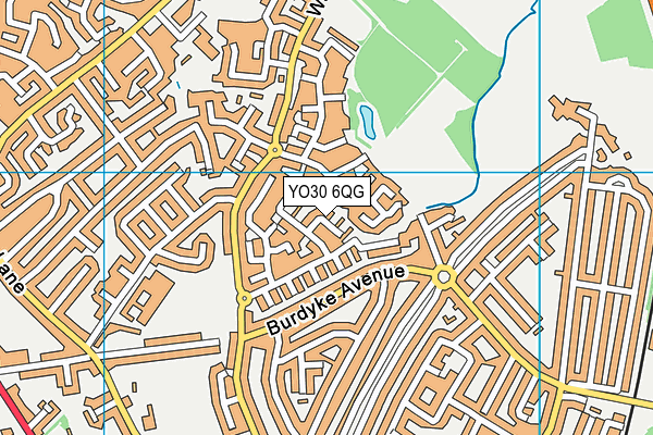 YO30 6QG map - OS VectorMap District (Ordnance Survey)