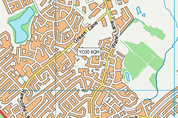 YO30 6QH map - OS VectorMap District (Ordnance Survey)