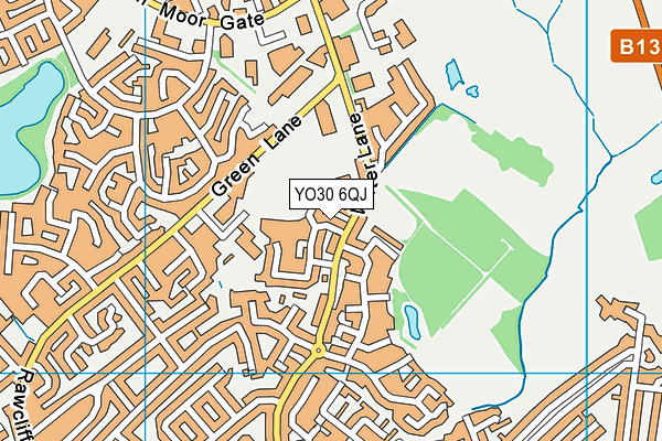 YO30 6QJ map - OS VectorMap District (Ordnance Survey)