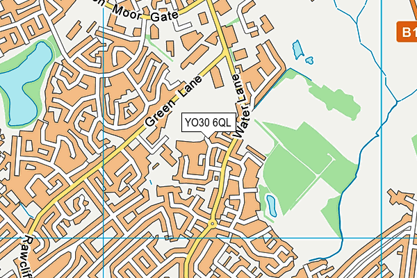 YO30 6QL map - OS VectorMap District (Ordnance Survey)