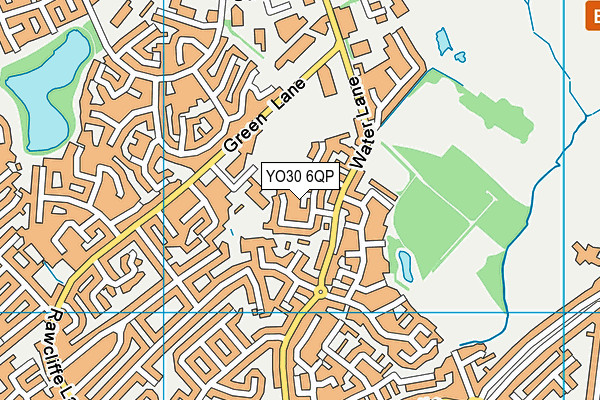 YO30 6QP map - OS VectorMap District (Ordnance Survey)