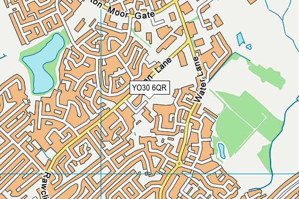 YO30 6QR map - OS VectorMap District (Ordnance Survey)