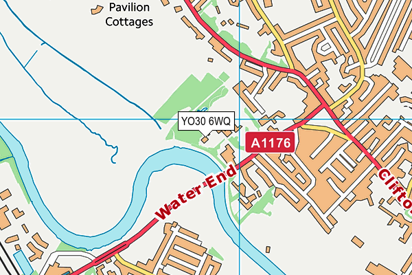 YO30 6WQ map - OS VectorMap District (Ordnance Survey)