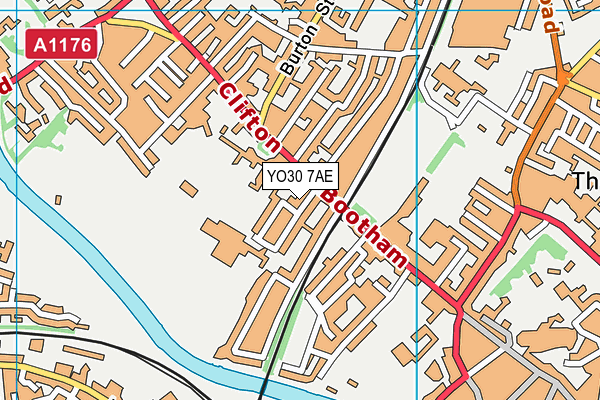 YO30 7AE map - OS VectorMap District (Ordnance Survey)