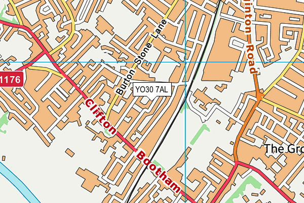 YO30 7AL map - OS VectorMap District (Ordnance Survey)