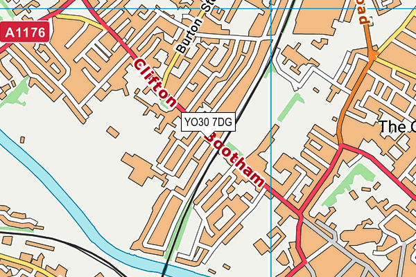 YO30 7DG map - OS VectorMap District (Ordnance Survey)