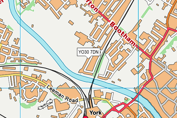 YO30 7DN map - OS VectorMap District (Ordnance Survey)