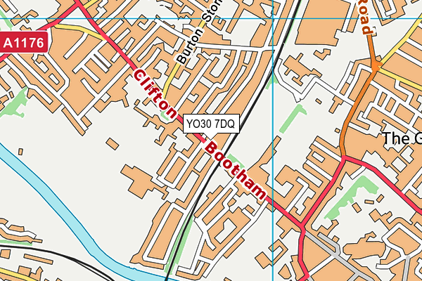 YO30 7DQ map - OS VectorMap District (Ordnance Survey)