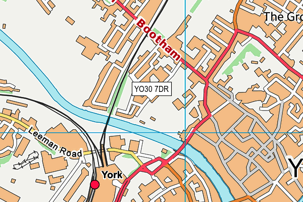 YO30 7DR map - OS VectorMap District (Ordnance Survey)