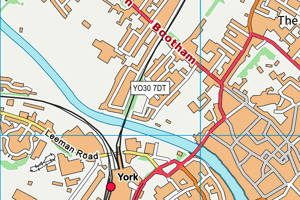 YO30 7DT map - OS VectorMap District (Ordnance Survey)