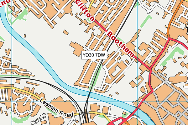 YO30 7DW map - OS VectorMap District (Ordnance Survey)