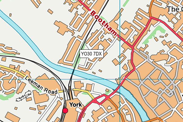 YO30 7DX map - OS VectorMap District (Ordnance Survey)