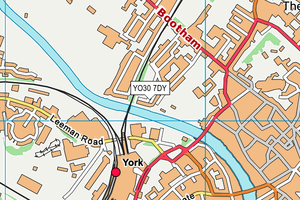YO30 7DY map - OS VectorMap District (Ordnance Survey)