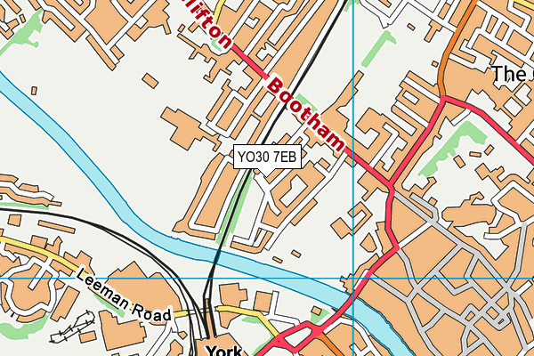 YO30 7EB map - OS VectorMap District (Ordnance Survey)
