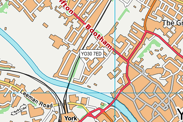 YO30 7ED map - OS VectorMap District (Ordnance Survey)