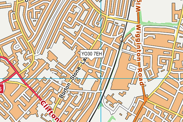 YO30 7EH map - OS VectorMap District (Ordnance Survey)