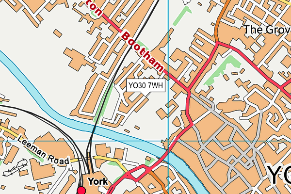 YO30 7WH map - OS VectorMap District (Ordnance Survey)