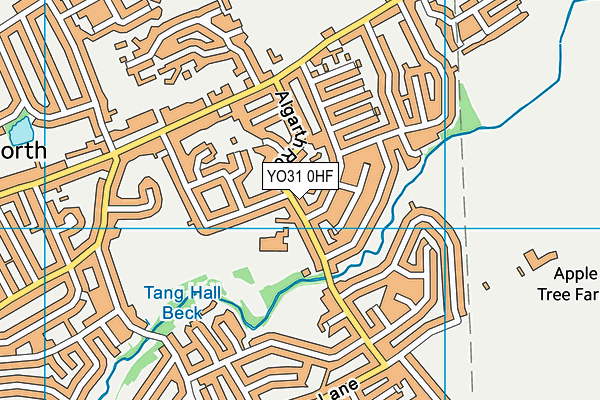 YO31 0HF map - OS VectorMap District (Ordnance Survey)