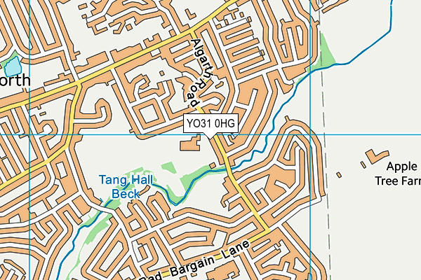 YO31 0HG map - OS VectorMap District (Ordnance Survey)