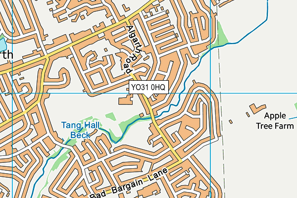YO31 0HQ map - OS VectorMap District (Ordnance Survey)
