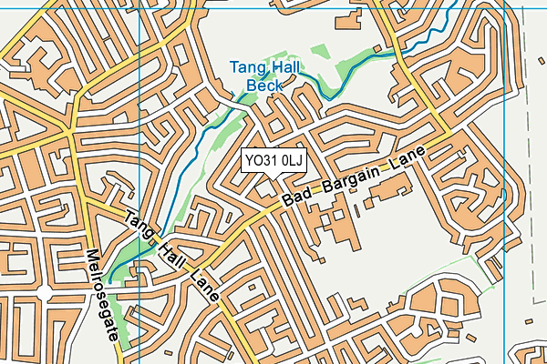 YO31 0LJ map - OS VectorMap District (Ordnance Survey)