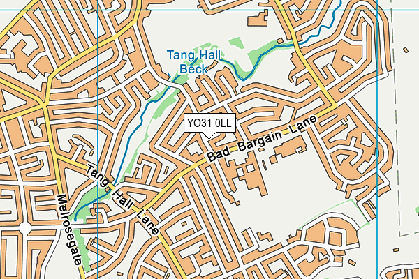 YO31 0LL map - OS VectorMap District (Ordnance Survey)