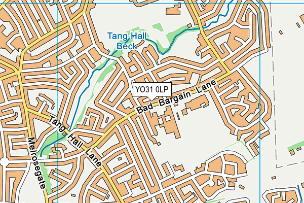 YO31 0LP map - OS VectorMap District (Ordnance Survey)