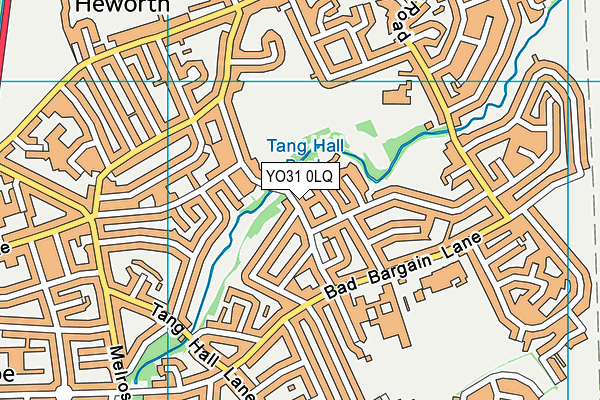 YO31 0LQ map - OS VectorMap District (Ordnance Survey)