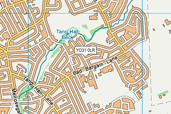YO31 0LR map - OS VectorMap District (Ordnance Survey)