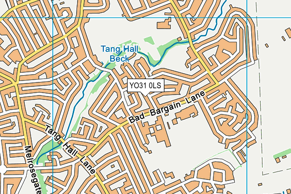YO31 0LS map - OS VectorMap District (Ordnance Survey)