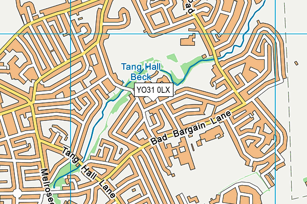 YO31 0LX map - OS VectorMap District (Ordnance Survey)