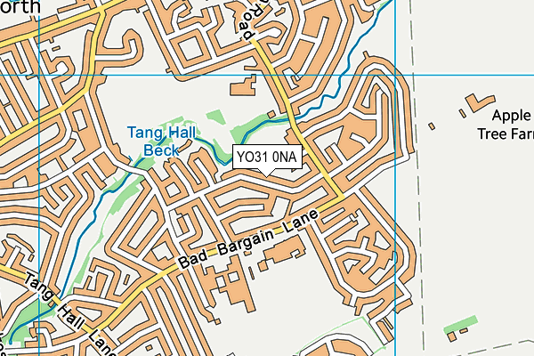 YO31 0NA map - OS VectorMap District (Ordnance Survey)