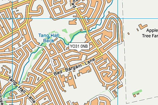 YO31 0NB map - OS VectorMap District (Ordnance Survey)