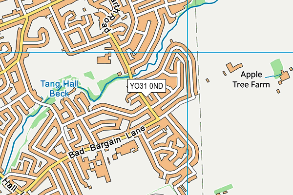 YO31 0ND map - OS VectorMap District (Ordnance Survey)