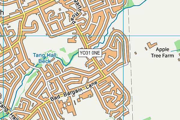 YO31 0NE map - OS VectorMap District (Ordnance Survey)