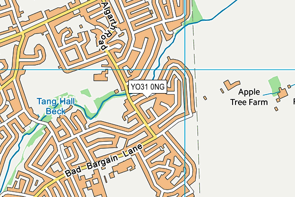 YO31 0NG map - OS VectorMap District (Ordnance Survey)