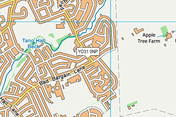 YO31 0NP map - OS VectorMap District (Ordnance Survey)