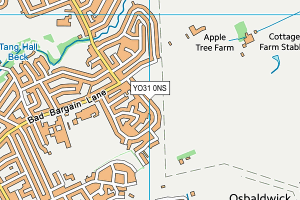 YO31 0NS map - OS VectorMap District (Ordnance Survey)
