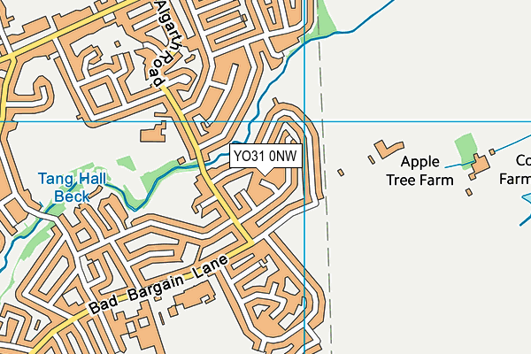 YO31 0NW map - OS VectorMap District (Ordnance Survey)