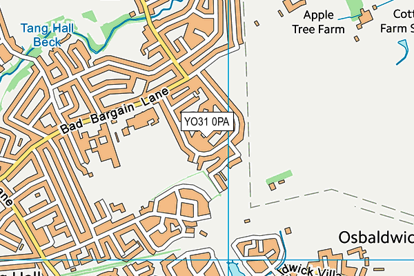 YO31 0PA map - OS VectorMap District (Ordnance Survey)