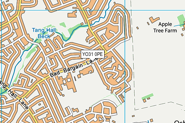 YO31 0PE map - OS VectorMap District (Ordnance Survey)